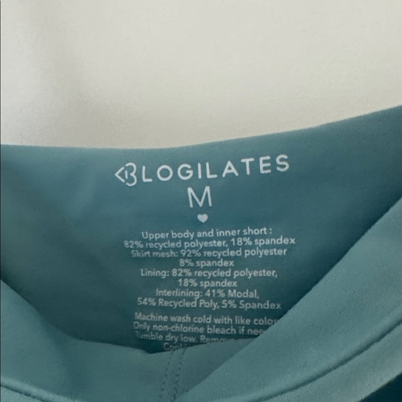 Blogilates Athletic Dress Ruffle Blue Tutu Medium - Picture 6 of 7